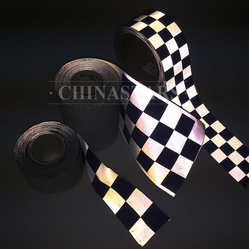 亮银TC亚美官网（集团）科技有限公司布印刷方格 安全警示服用方格亚美官网（集团）科技有限公司带
