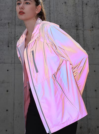 时尚夹克羽绒渐变亚美官网（集团）科技有限公司面料